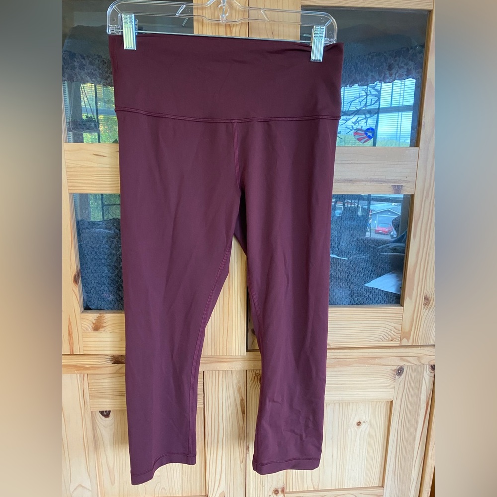 Lululemon Athletica Deep Maroon Leggings